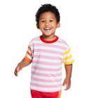 Toddler Mix Striped Short Sleeve T-shirt - Lego Collection X Target Pink