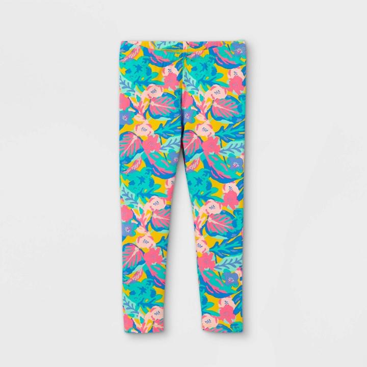 Toddler Girls' Floral Leggings - Cat & Jack