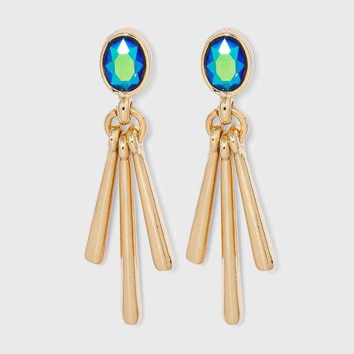 Montana Stone Drop Earrings - A New Day Blue