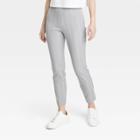 Women's High-rise Slim Fit Ankle Pants - A New Day Gray