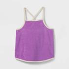 Toddler Girls' Solid French Terry Tank Top - Cat & Jack Purple