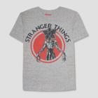 Men's Stranger Things Who Ya Gonna Call Short Sleeve T- Shirt - Heather Black