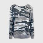 Grayson Threads Women's Camo Print Sweatshirt (juniors') - Gray