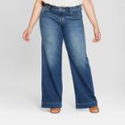 Women's Plus Size Wide Leg Jeans - Universal Thread Medium Wash