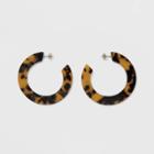 Women's Hoop Earrings - A New Day Tortoise