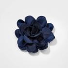 Girls' Flower Bow Hair Clip - Cat & Jack Navy, Women's, Blue