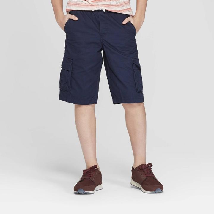 Boys' Pull-on Cargo Shorts - Cat & Jack Navy (blue)