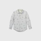 Boys' Dino Long Sleeve Button-down Shirt - Cat & Jack Gray