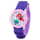 Disney Girls' Ariel Stainless Steel With Bezel Watch - Purple