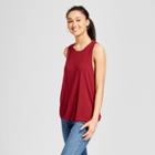 Women's Tie-back Tank Top - Mossimo Supply Co. Burgundy