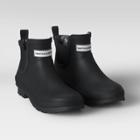 Smith & Hawken Rubber Ankle Rain Boots Size 7 Black -