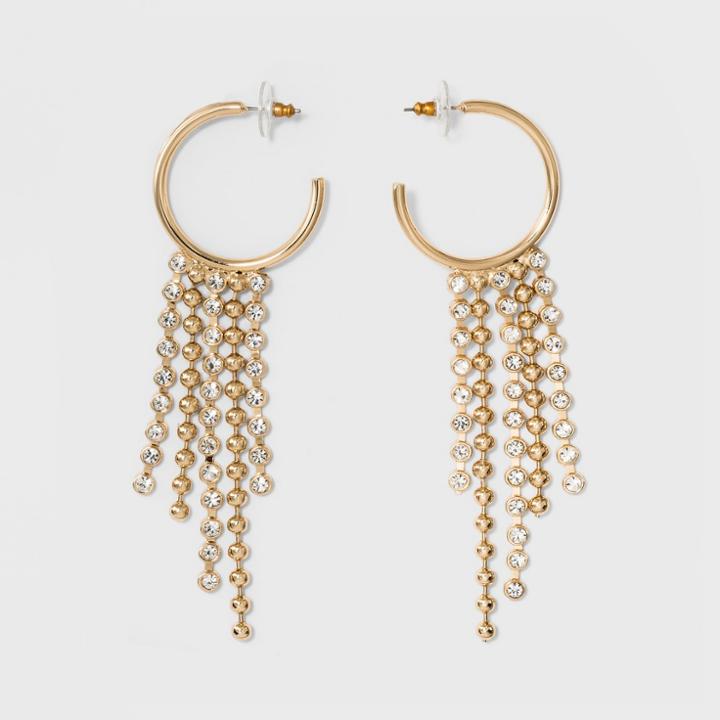 Sugarfix By Baublebar Dramatic Hoop Earrings - Gold, Girl's