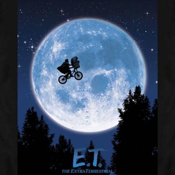 Men's Universal E.t. The Extra-terrestrial Short Sleeve Graphic T-shirt - Black