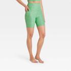 Women's Ultra High-rise Bike Shorts - All In Motion Green Heather