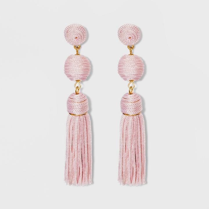 Sugarfix By Baublebar Monochrome Tassel Drop Earrings -
