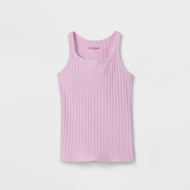 Girls' Ribbed Tank Top - Cat & Jack Light Purple