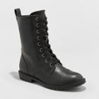 Women's Cassandra Wide Width Combat Boots - Universal Thread Black 8w,