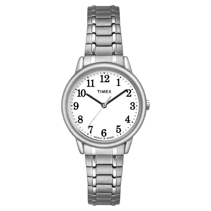 Women's Timex Easy Reader Expansion Band Watch - Silver Tw2p78500jt, Women's,