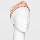 Stripe Top Knot Headband - Universal Thread Orange