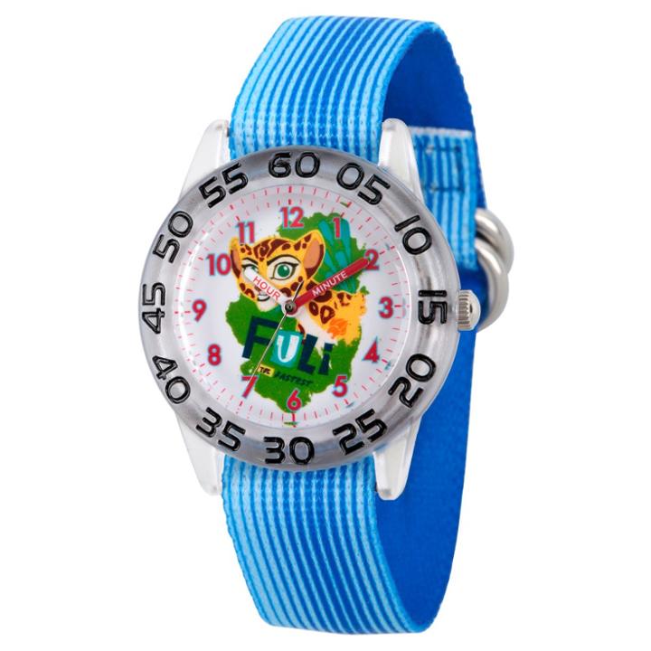 Girls' Disney Lion Guard Fuli Plastic Time Teacher Watch - Blue, Girl's