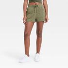Women's Mid-rise Cozy Spacedye Shorts 2 1/4 - Joylab Olive Green