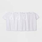 Men's Short Sleeve 4pk Crew-neck T-shirt - Goodfellow & Co White