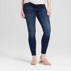 Maternity Inset Panel Skinny Jeans - Isabel Maternity By Ingrid & Isabel Dark Wash 8, Women's, Blue