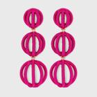 Sugarfix By Baublebar Cut-out Ball Drop Earrings - Neon Pink