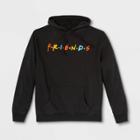 Men's Friends Graphic Pullover Sweater - Black S, Men's,