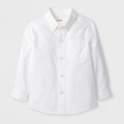 Toddler Boys' Adaptive Long Sleeve Button-down Shirt - Cat & Jack White 3t, Boy's, Blue