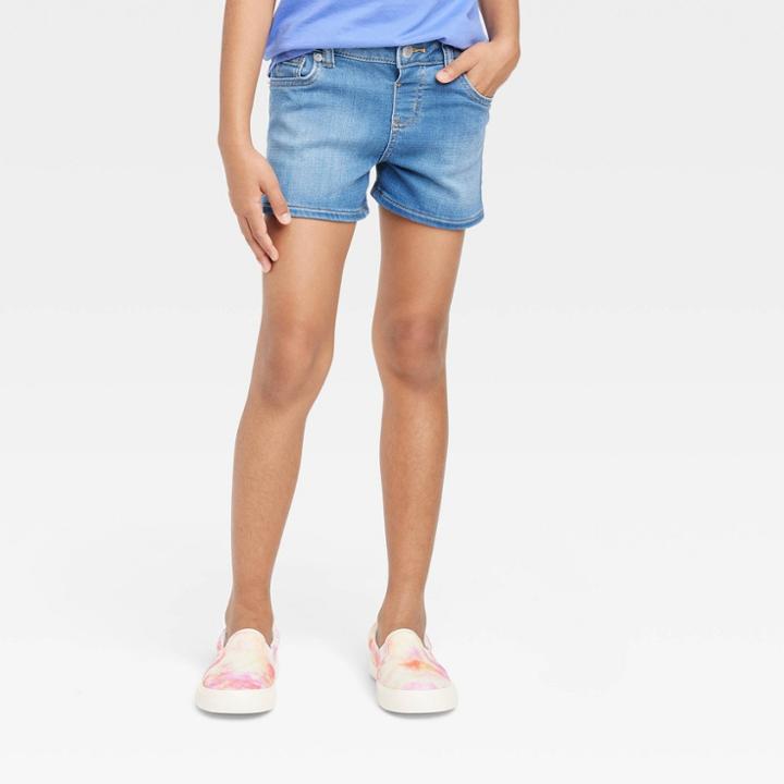 Girls' Jean Shorts - Cat & Jack Medium Wash Xs,