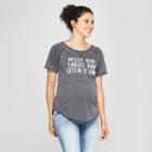Maternity Messy Bun, Target Run, Getting It Done Short Sleeve Graphic T-shirt - Grayson Threads Charcoal Gray