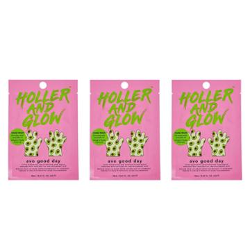 Holler And Glow Put Your Hands In The Air Nourishing Hand Mask Trio