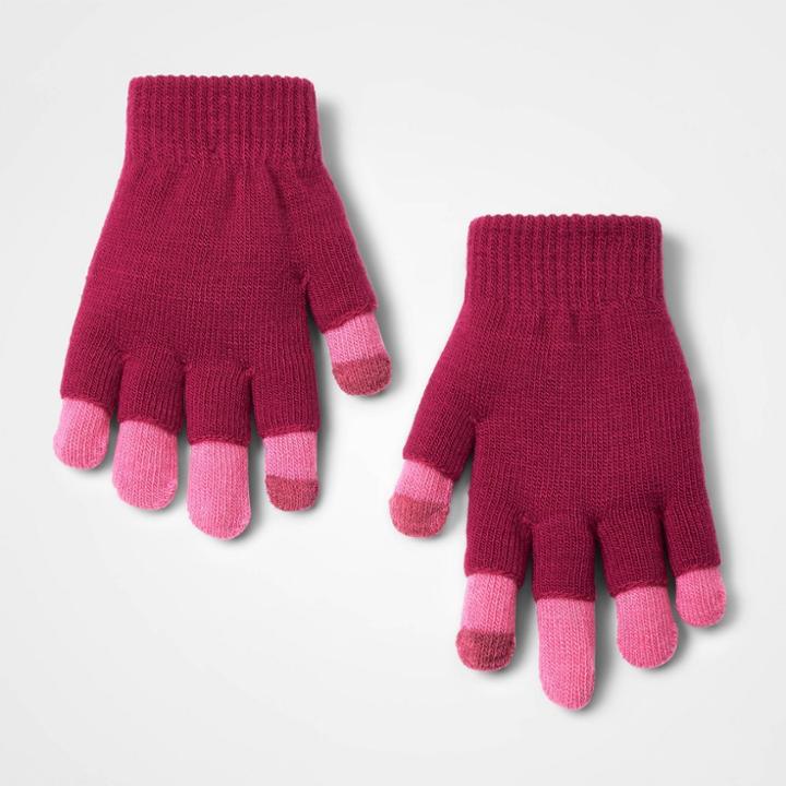 Kids' Tiarella Gloves - Cat & Jack Pink