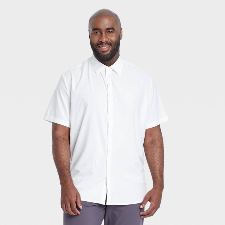 All In Motion Men's Adventure Button-up T-shirt - All In