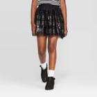 Girls' Sequin Skirt - Cat & Jack Black L, Girl's,