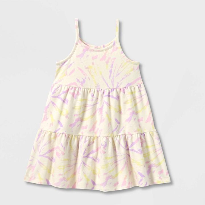 Grayson Mini Toddler Girls' Tie-dye Sleeveless Tiered Dress
