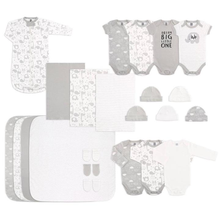 The Peanutshell Newborn Gift Set - Gray