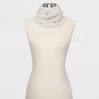 Women's Striped Knit Snood Scarf - Universal Thread Cream One Size, Ivory