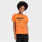 33 Revolutions Women's Halloween Best Boos Costume Short Sleeve Graphic T-shirt - Orange