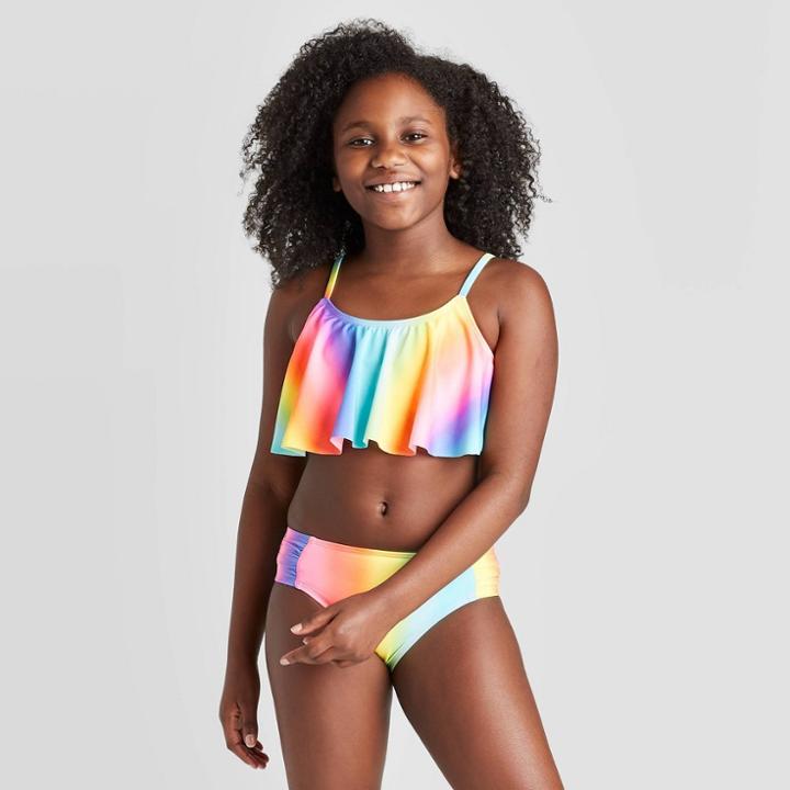 Girls' Mermaid Have More Fun Bikini Set - Cat & Jack