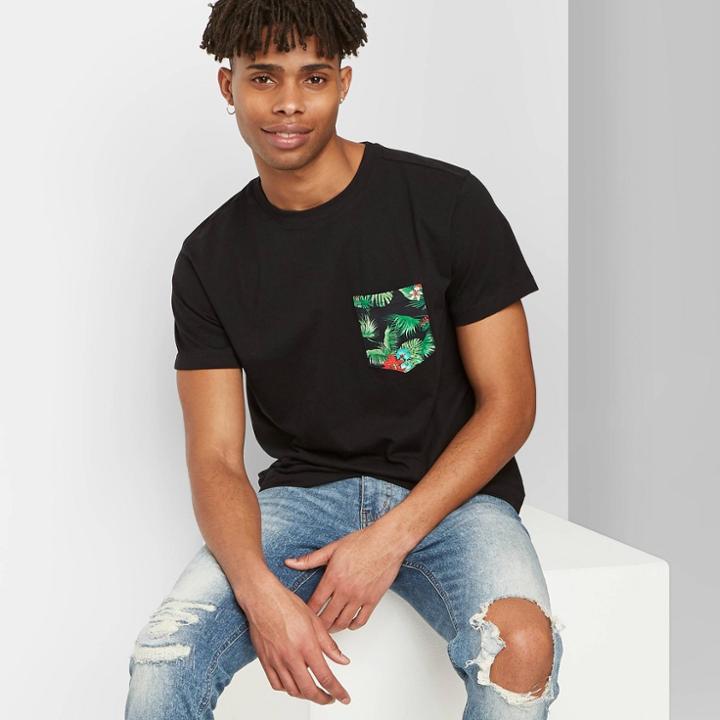 Men's Relaxed Fit Short Sleeve T-shirt - Original Use Black