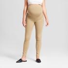 Maternity Crossover Panel Skinny Jeans - Isabel Maternity By Ingrid & Isabel Tan 16, Women's, Beige