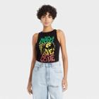 Women's Bob Marley One Love Ribbed Graphic Tank Top - Black