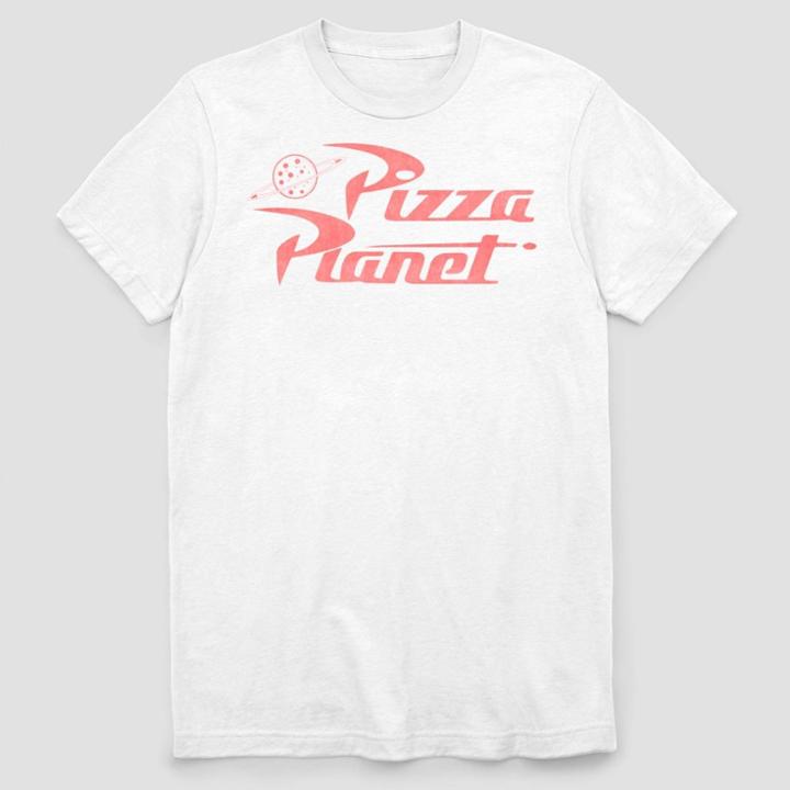 Men's Toy Story Pizza Planet Short Sleeve Graphic T-shirt - White