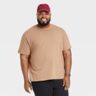 Men's Tall Standard Fit Lyndale Short Sleeve Crew Neck T-shirt - Goodfellow & Co Brown