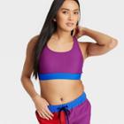 Humankind X Target Pride Adult Humankind Colorblock Swim Top - S, Blue/blue/purple