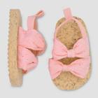 Baby Girls' Sandal Eyelet Crib Shoes - Just One You Made By Carter's Pink 3-6m,