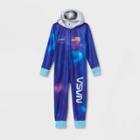 Girls' Nasa Pajama Jumpsuit - Blue/purple