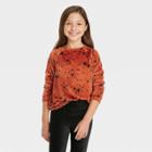 Girls' Crewneck Micro Fleece Pullover Sweatshirt - Cat & Jack Brown